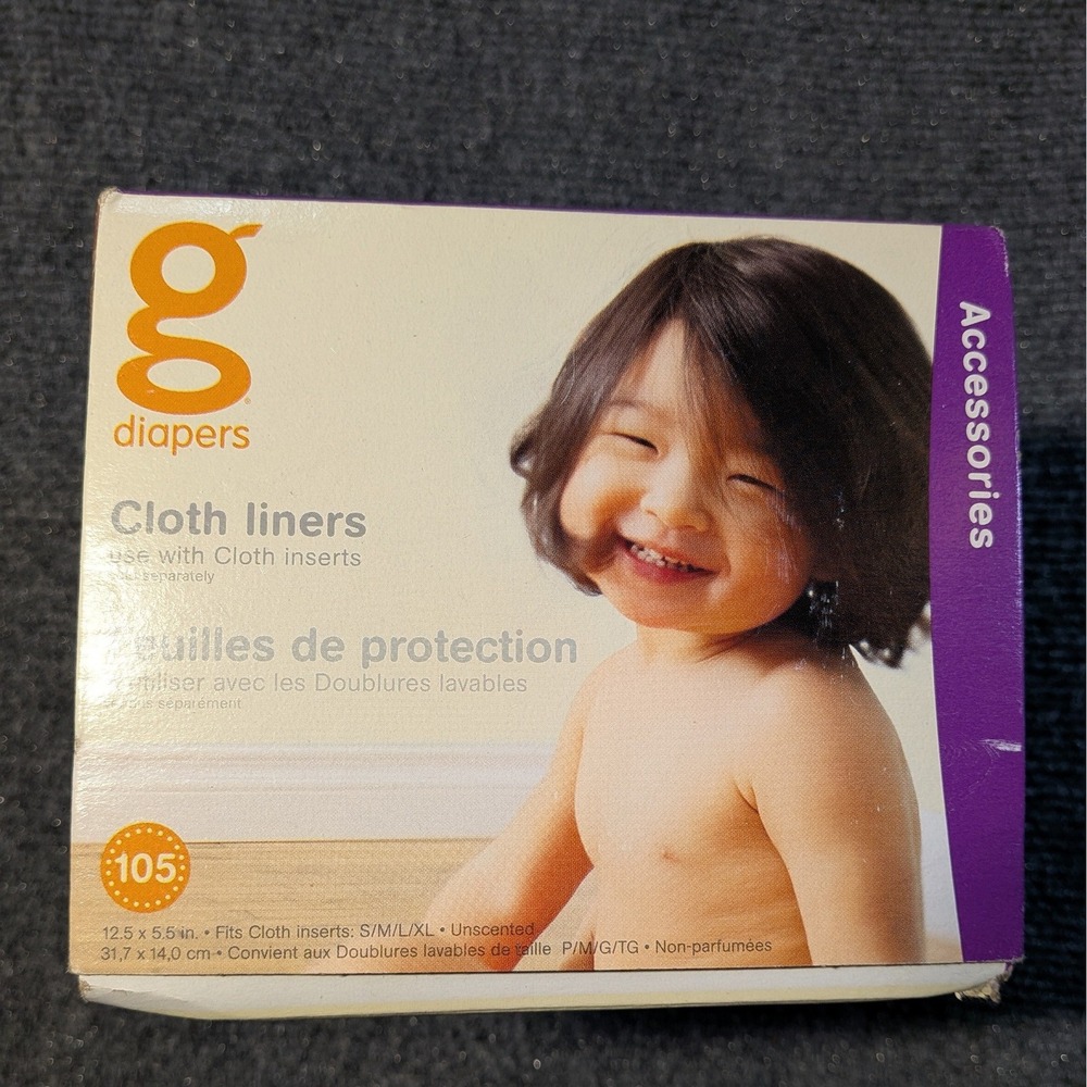 gDiapers Cloth Diaper Liners Baby 105 Count